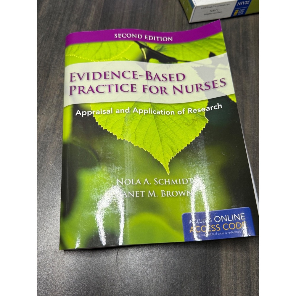 Evidence-Based Practice for Nurses 2nd Edition Schmidt Brown Textbook